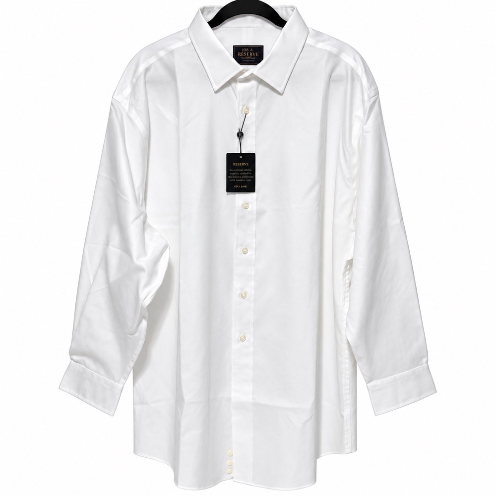 Jos. A. Bank Reserve Custom White Dress Shirt 19.5-34 NWT